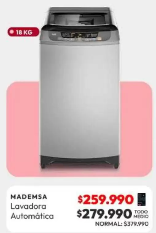 Mademsa - Lavadora Automatica