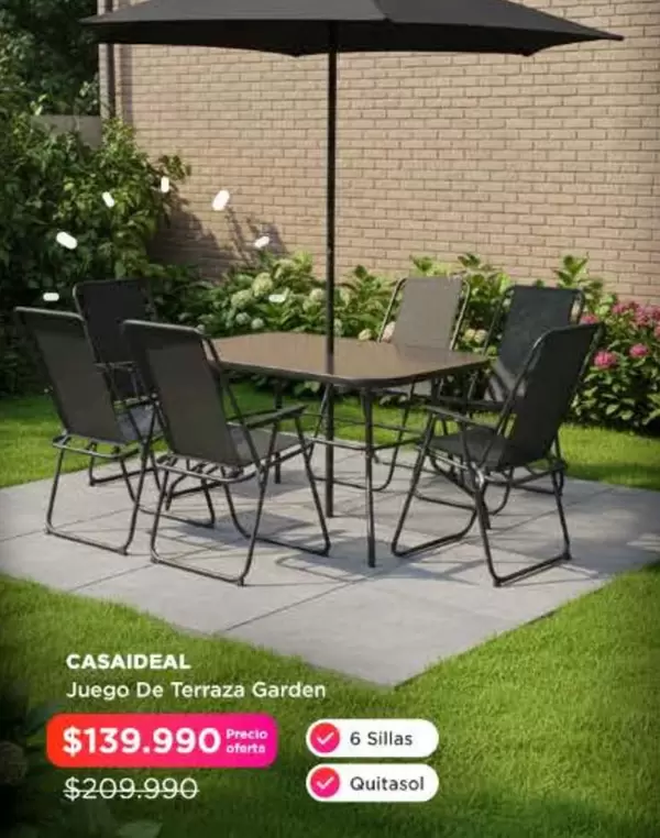 Juego De Terraza Garden