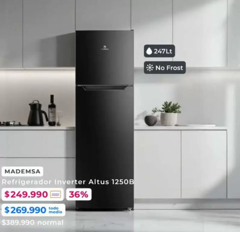 Mademsa - Refrigerador Inverter Altus 1250b
