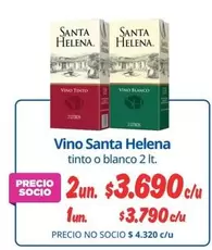 Santa Helena - Vino tinto o blanco