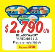 Savory - Helado