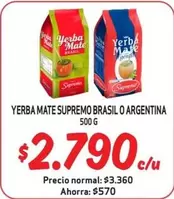 Yerba Mate Supremo Brasil O Argentina