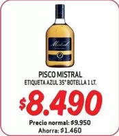 Mistral - Etiqueta Azul 35° Botella