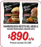 Abuelo - Hamburguesa Receta Del  Vacuno Tradicional O Bacon