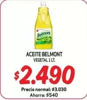 Belmont - Aceite Vegetal