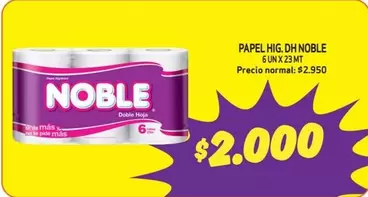 Noble - Papel Hig