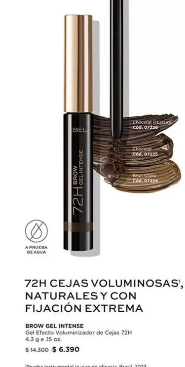 72h Cejas Voluminosas, Naturales Y Con Fijacion Extrema