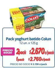Colun - Pack Yoghurt Batido