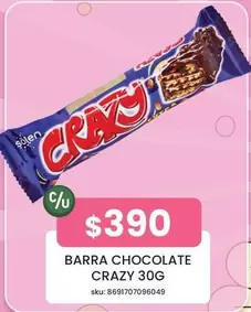 Barra Chocolate Crazy 30g