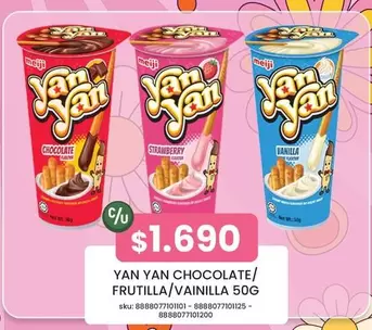Yan Chocolate/Frutilla/Vainilla 50g