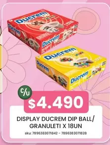 Display Ducrem Dip Ball/Granuleti