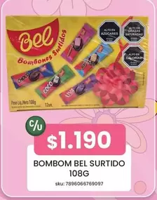Bombom Bel Surtido 108G