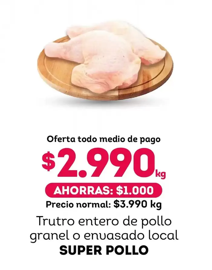 Súper Pollo - Trutro Entero De Pollo Granel O Envasado Local
