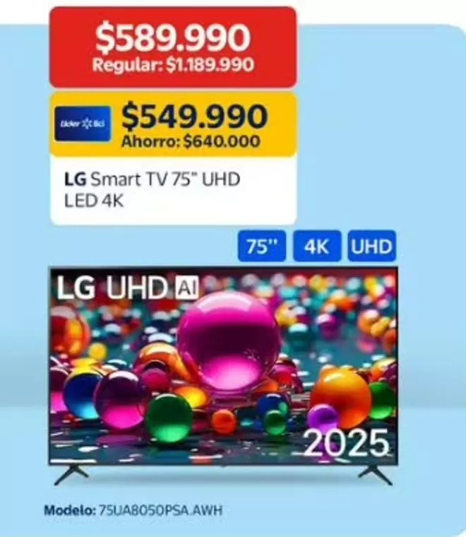 LG - Smart Tv 75 UHD LED 4K