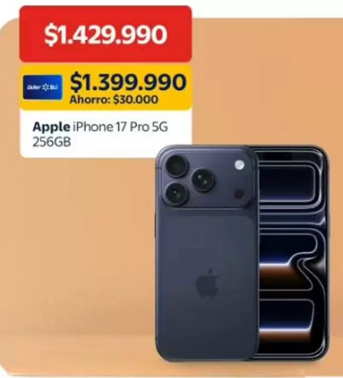 Apple - iPhone 17 Pro 5G 256GB Titanio Blu