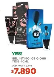 Yes - Gel Íntimo Ice O Ohh