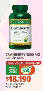 Natur - Cranberry 4200 Mg 120 Capsulas