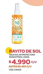 Sol - Agua Protectora Monoi FPS30