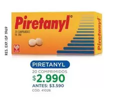 Piretanyl - 20 Compriminados