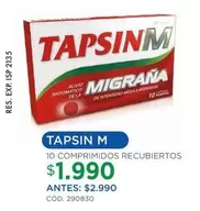 Tapsin - 10 Comprimidos Recubiertos