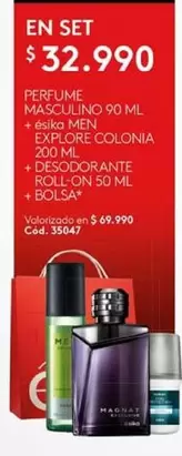 Magnat - Perfume + Masculino + $15% MEN Explore Colonia + Desodorante Roll-on + Bolsa