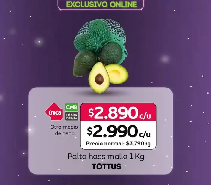 Tottus - Palta Hass Malla