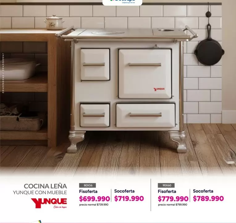 Cocina Leña Yunque Con Mueble