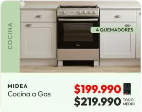 Midea - Cocina A Gas