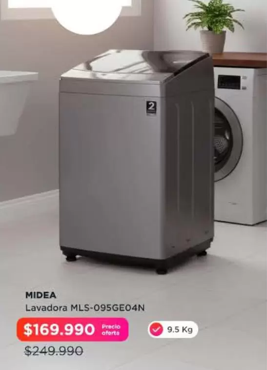Midea - Lavadora Mls-095ge04n