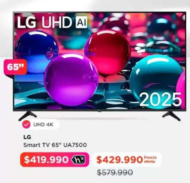 LG - Smart Tv 65" Ua7500