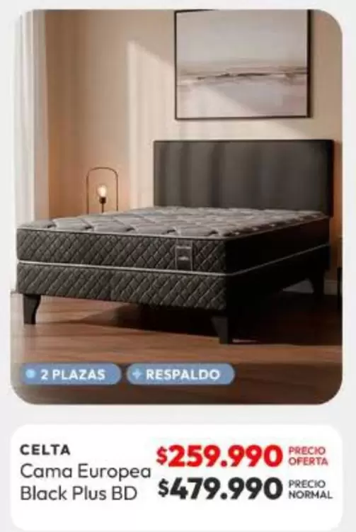 Celta - Cama Europea Black Plus Bd