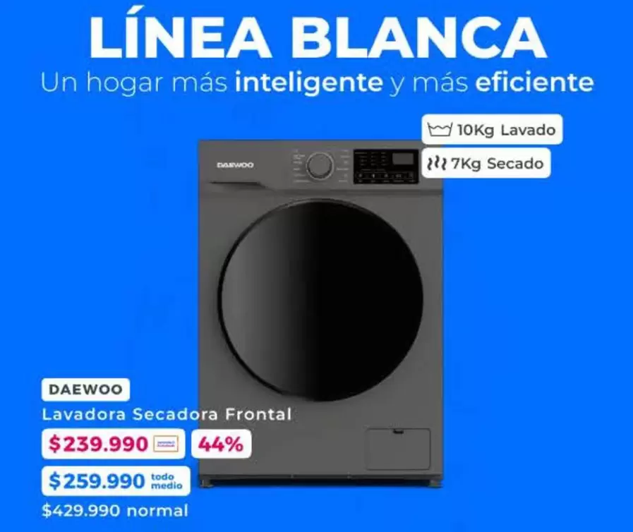 Daewoo - Lavadora Secadora Frontal