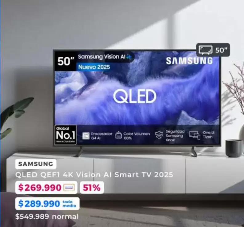 Samsung - Qled QEf14 Vision Al Smart Tv 2025