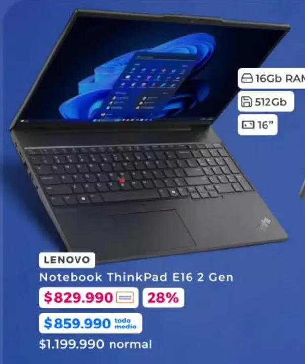 Lenovo - Notebook Thinkpad E16 2 Gen