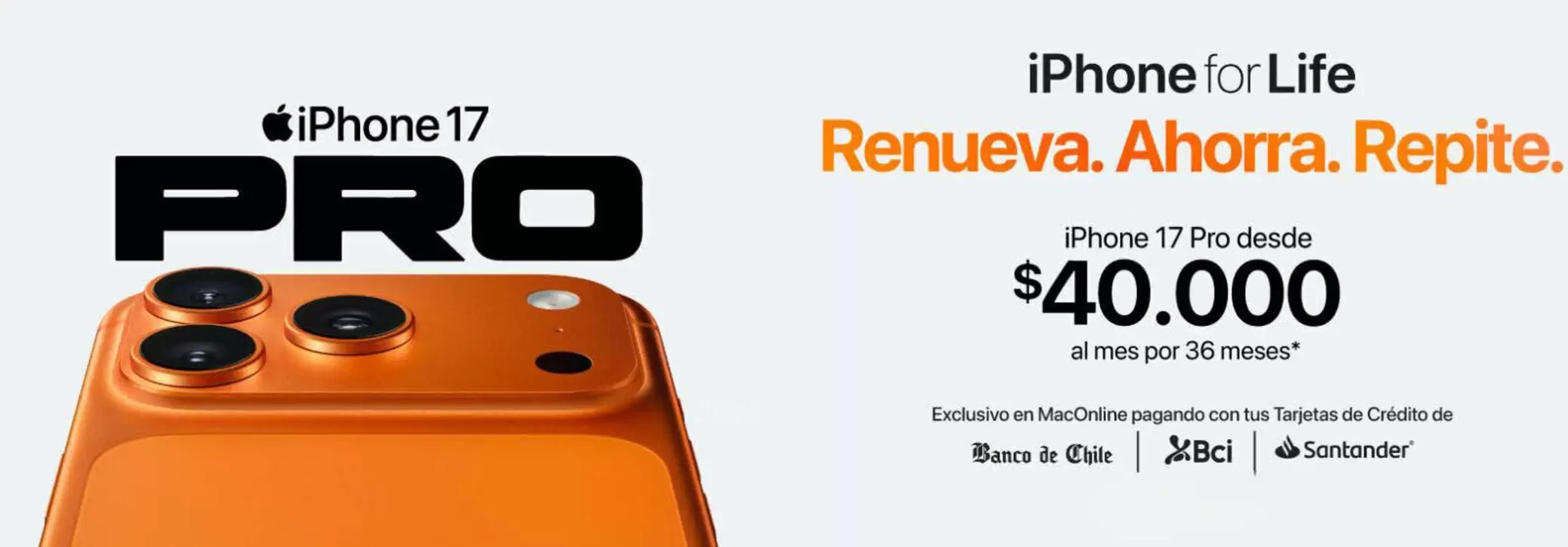 Iphone For Life Renueva. Ahorra. Repite.