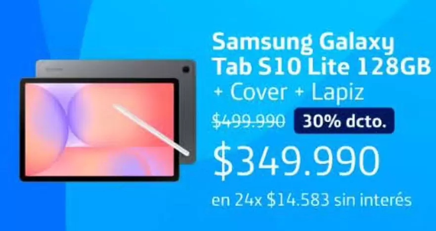 Samsung - Galaxy Tab S10 Lite 128gb + Cover + Lapiz