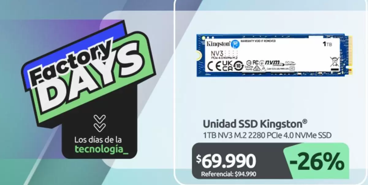 Kingston - Unidad SSD