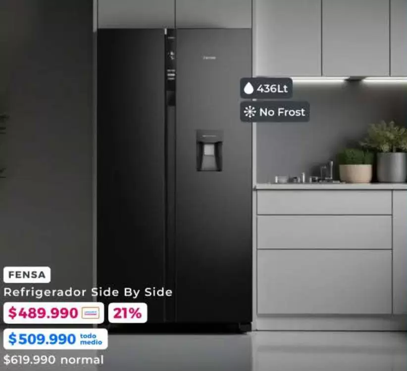 Fensa - Refrigerador Side By Side