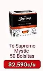 Supreme - Té Supremo Mystic 50 Bolsitas
