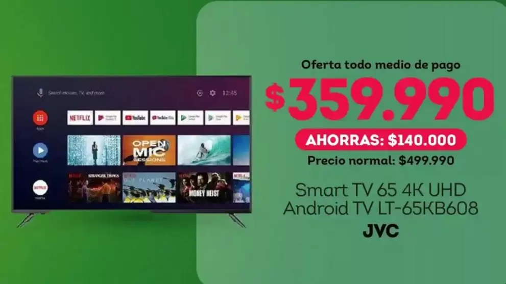 Smart Tv 65 4k Uhd Android Tv Lt-65kb608
