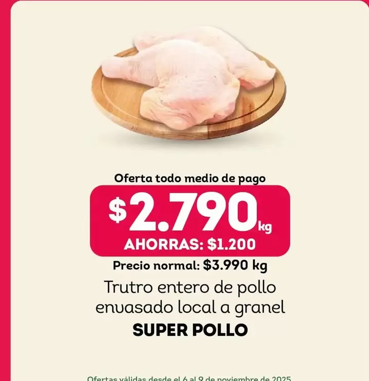 Súper Pollo - Trutro Entero De Pollo Envasado Local A Granel
