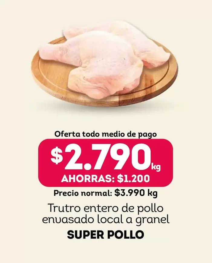Súper Pollo - Trutro Entero De Pollo Envasado Local A Granel
