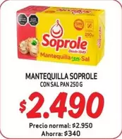 Soprole - Mantequilla  Con Sal Pan