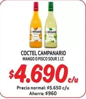 Campanario - Coctel  Mango O Pisco Sour