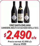 Emiliana - Vino  Carmenere, Merlot O Cav