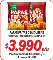 Frutos del Maipo - Papas Fritas O Duquesas Frutos Del Maipo Congeladas