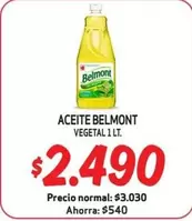 Belmont - Aceite Vegetal