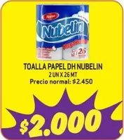 Nubelin - Toalla Papel