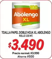 Abolengo - Toalla Papel Doble Hoja Xl