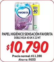 Favorita - Papel Higienico Sensoriov Ito